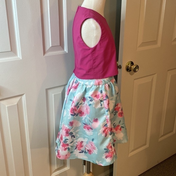 Custom Made Zippered Back Top & Floral Skirt- NEW - Picture 4 of 11